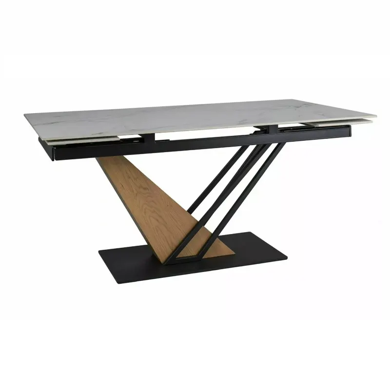 Masa extensibila ADRIGAL CERAMIC WHITE 160(220) x 90 CM - Alb