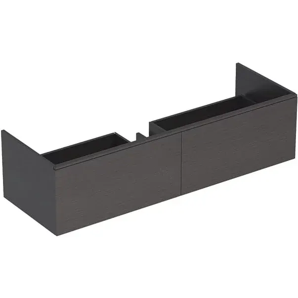 Dulap baza pentru lavoar suspendat Geberit Xeno2 gri 2 sertare 140 cm
