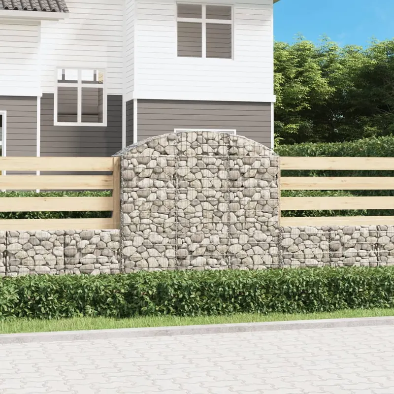 cos gabion arcuit, 150x50x140/160 cm, fier galvanizat