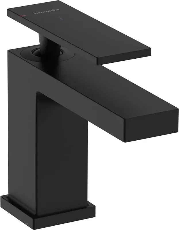 Baterie lavoar Hansgrohe Tecturis E, S, 135 mm, pornire rece, mat, negru,73001670