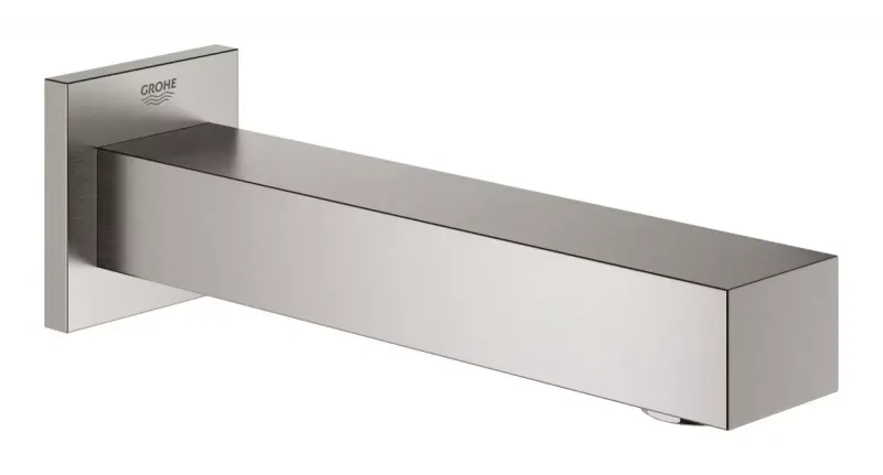 Pipa cada Grohe Eurocube, incastrata, 170 mm, mat, otel satinat, 13303DC0