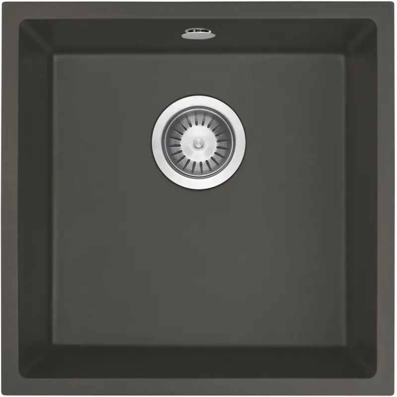Chiuveta bucatarie compozit Deante Corda, montare sub blat, 44 cm, antracit metalic