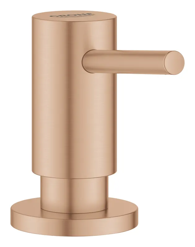 Dozator sapun bucatarie Grohe 40535DL0, incastrat, 500 ml, mat, cupru