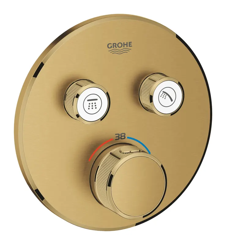 Unitate control Grohe 29119GN0, Grohtherm Smartcontrol, 1 2 , 2 iesiri, termostat, incastrat