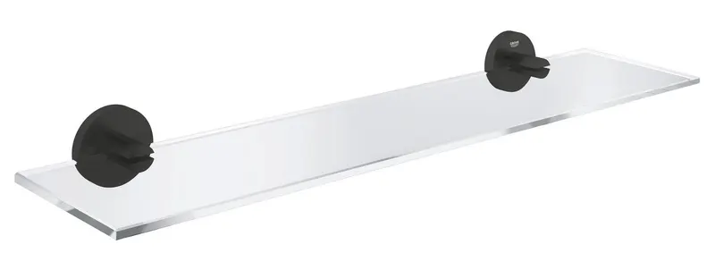 Raft baie Grohe 412022430, 530 mm, 145 mm, 2 orificii instalare, pe perete, sticla, metal, elemente fixare, Negru