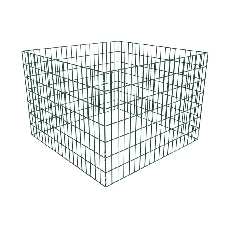 recipient compost de gradina, 100 x 100 x 70 cm, plasa patrata