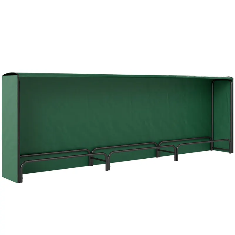 Outsunny Suport Lemne de 1m³ Reglabil cu Acoperire Impermeabilă 300x36x99 cm