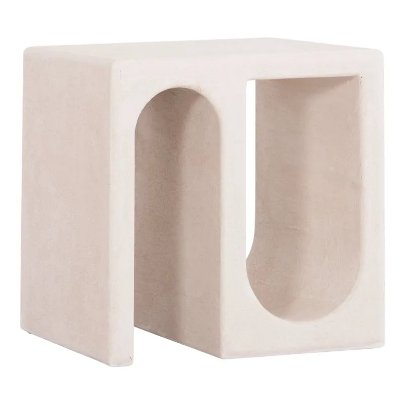 Masuta de cafea AZON OFF-WHITE 48 x 38 x 48 CM - Alb