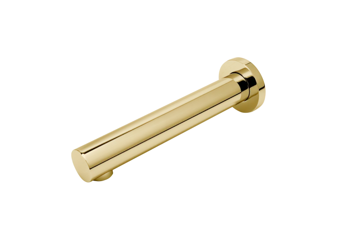 Pipa fixa rotunda Inula, pentru baterie incastrata, 200 mm, 1 2 , auriu lucios