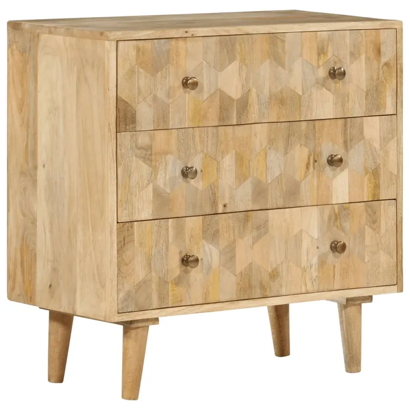 dulap cu sertar, 70x35x70 cm, lemn masiv de mango