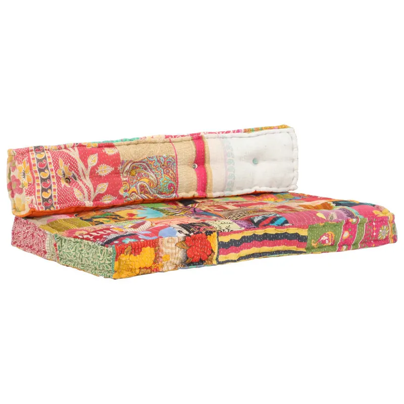 Perna pentru canapea din paleti, multicolor, textil, petice
