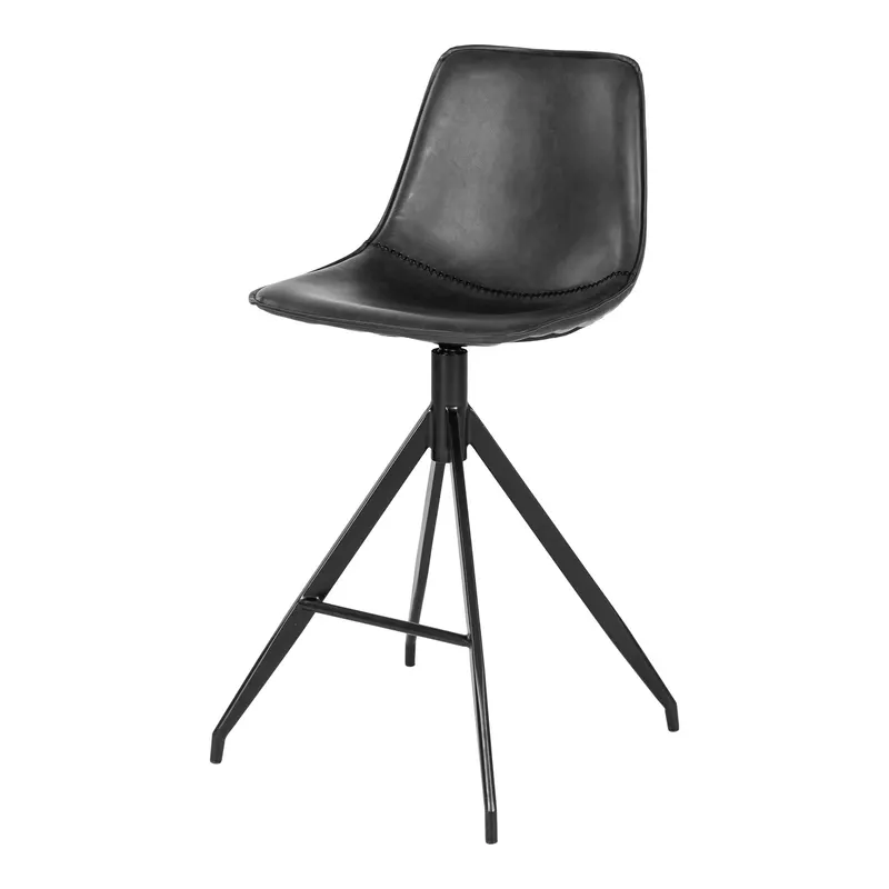 Scaune de bar BEGARS PU H65 CM - Negru