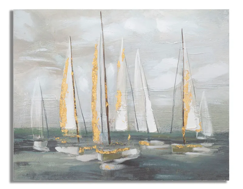 Mauro Ferretti Pictura Pe Pânză Barcă Aurie cm 100X2,8X80