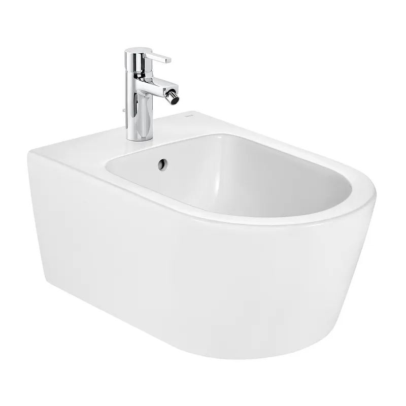Bideu Roca A357525000, 560 mm, 370 mm, 290 mm, 1 nr orificii baterie, suprafata antiaderent, suspendat, Alb