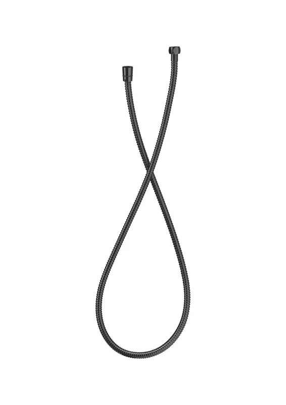 Furtun Roca A5B3850NM0, 1.7 m, 5 bar, 1 2 tip conexiune para dus, 1 2 tip conexiune baterie, conexiune universala, Negru