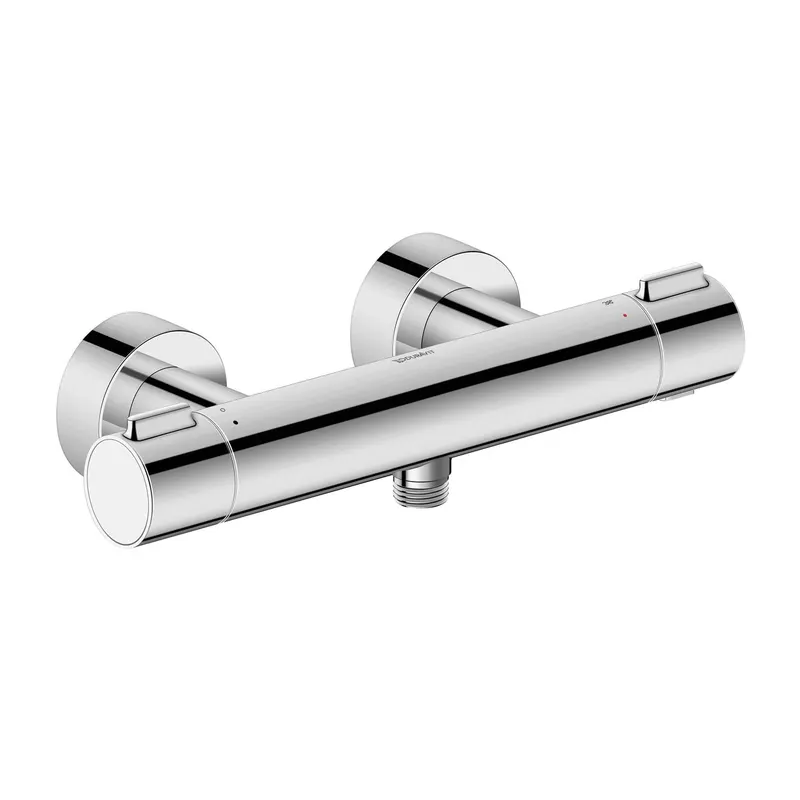 Baterie dus Duravit TH4220000010, tip incastrare aparent, tip comanda dubla comanda, termostat, crom