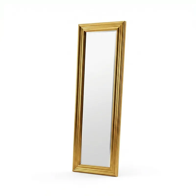 Oglindă Boos - Gold, Aur, 90x30 cm - Auriu