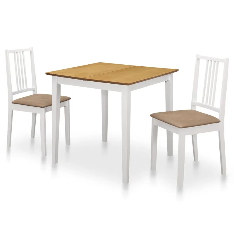 set mobilier de bucatarie, 3 piese, alb, mdf
