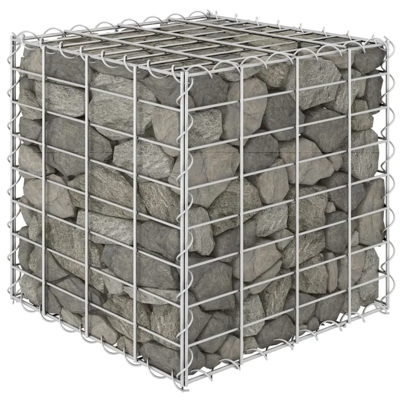 strat inaltat cub gabion, 40 x 40 x 40 cm, sarma de otel
