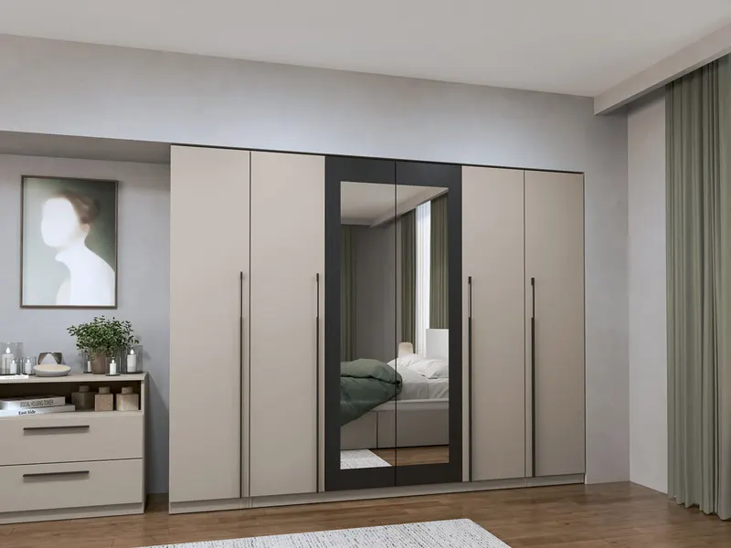 Dulap Dormitor Sand 6U - 246x48x192