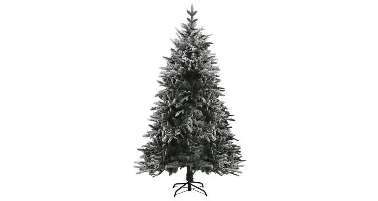 Pom de Craciun artificial cu zapada, verde, 240 cm, PVC