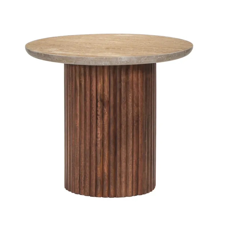 Masuta de cafea HOPKINS TRAVERTIN Ø55 x 50 CM