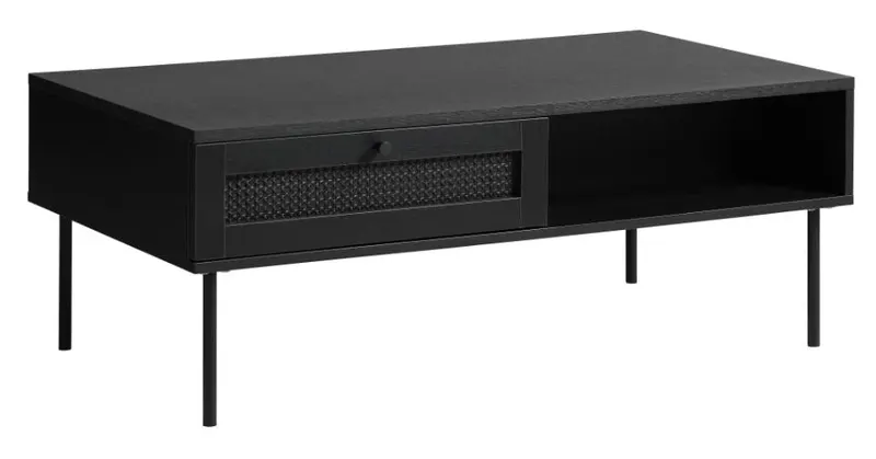 Masuta de cafea VAROLA 110 x 60 x 42 CM - Negru