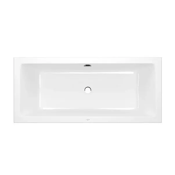 Cada dreptunghiulara VilleroyBoch Targa Plus Duo alb alpin 180x80 cm