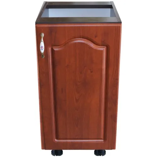Corp inferior cu 1 usa dreapta Zebra, Wenge/ MDF Cedru Mustata, fara blat, 40 x 82 x 50 cm