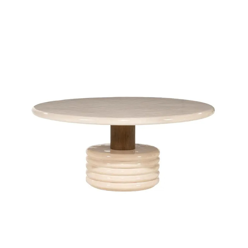 Masuta de cafea FAVREL Ø90 x 40 CM - Beige