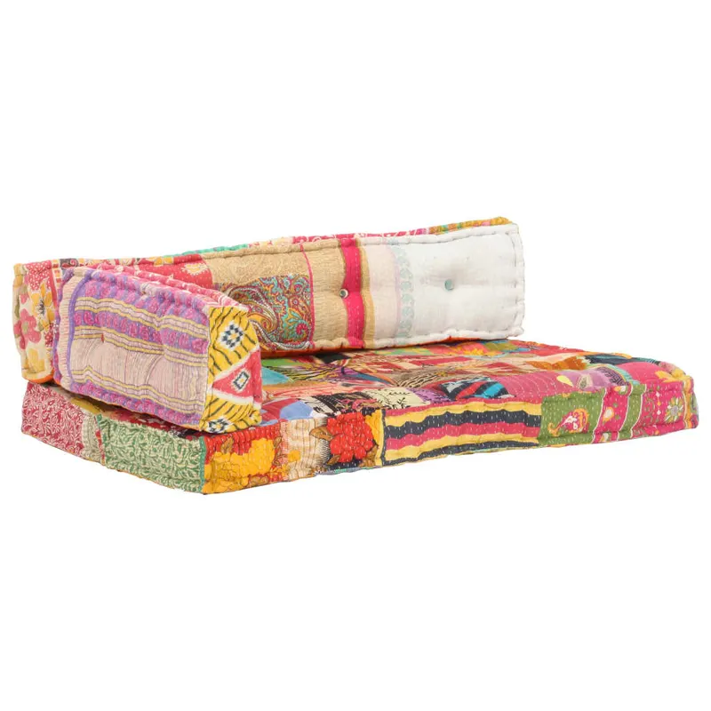 perna pentru canapea din paleti, multicolor, textil, petice