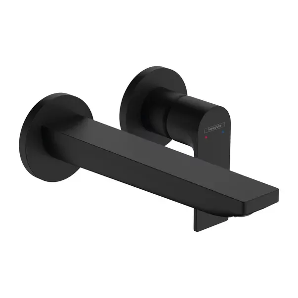 Baterie lavoar incastrata Hansgrohe Rebris E negru mat