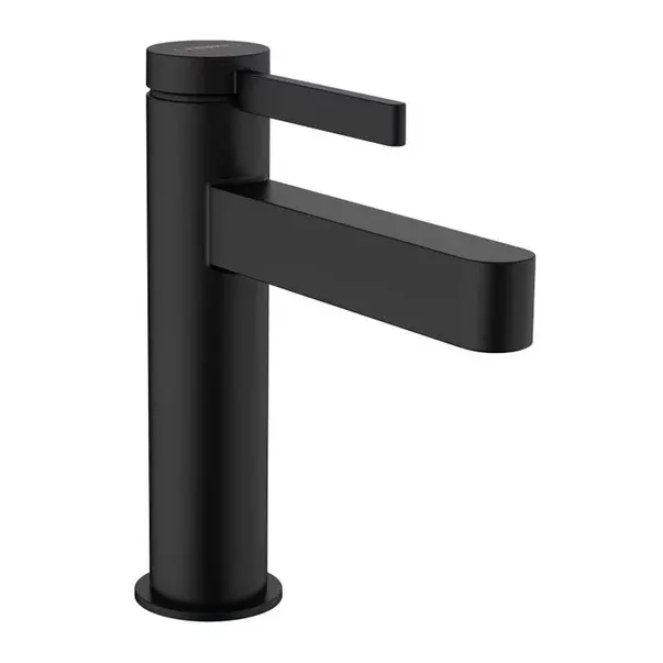 Baterie lavoar monocomanda Hansgrohe Finoris 110 negru cu ventil Pop-Up