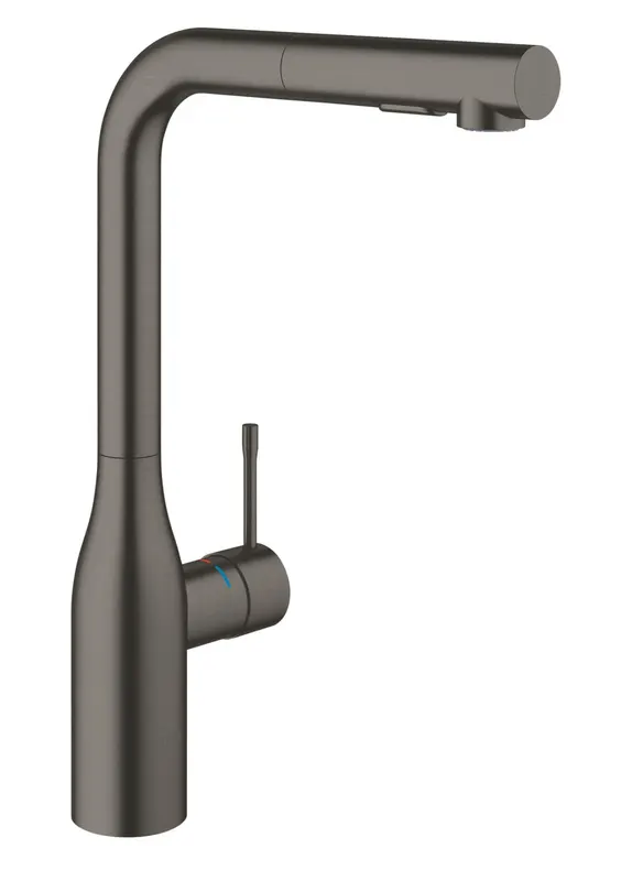 Baterie bucatarie Grohe 30504AL0, Essence, 3 8 , inalta, tip L, dus, 2 functii, mat, grafit