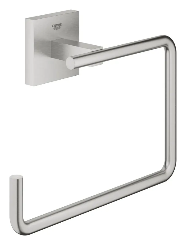 Inel prosop Grohe 40975DC0, Start Cube, pe perete, 188 mm, metal, mat, otel satinat