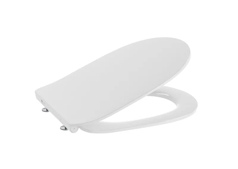 Capac WC Roca A801D12003, 453 mm, 350 mm, 1 functii speciale, capac softclose, suprafata antiaderent, Alb