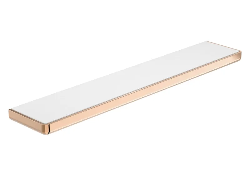 Raft baie Roca A817027RG0, 110 mm, 600 mm, 25 mm, 4 orificii instalare, pe perete, metal, sticla, Cupru