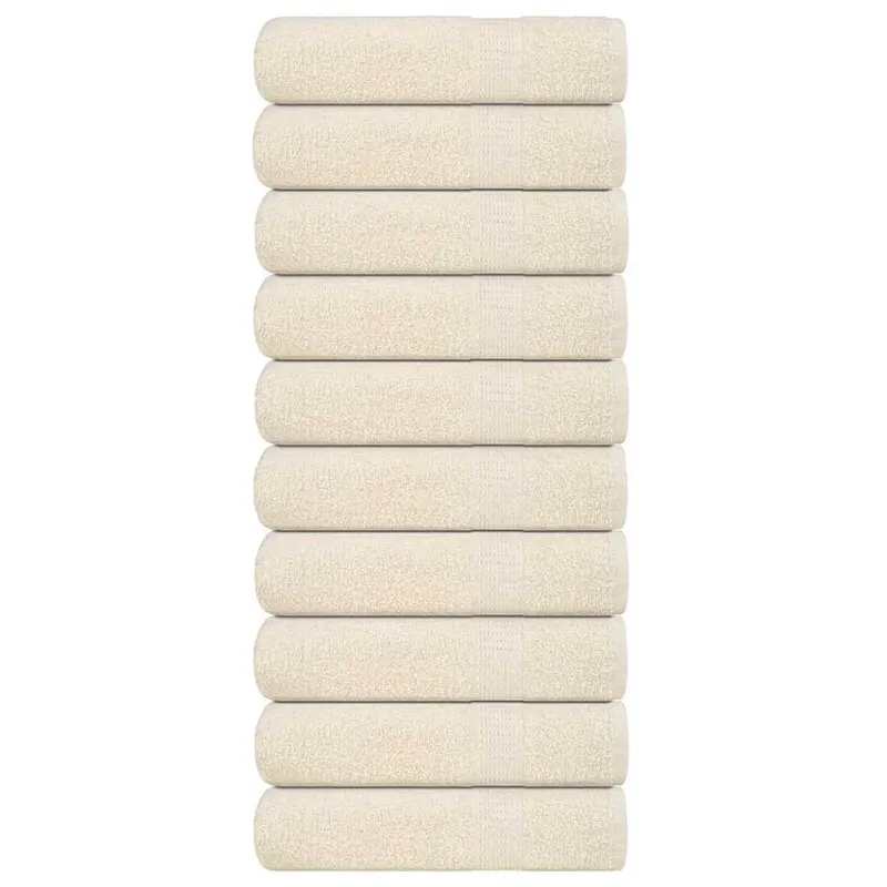 Prosoape de maini, frogn, 10 buc., crem, 50x100 cm, 360 g/m2