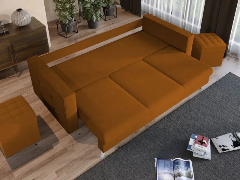 Canapea Santorini Portocalie — imaginea 3