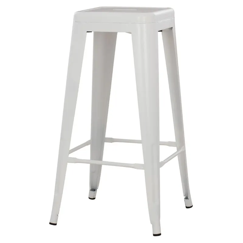Scaun de bar PARISIAN MATT H78 CM - Alb