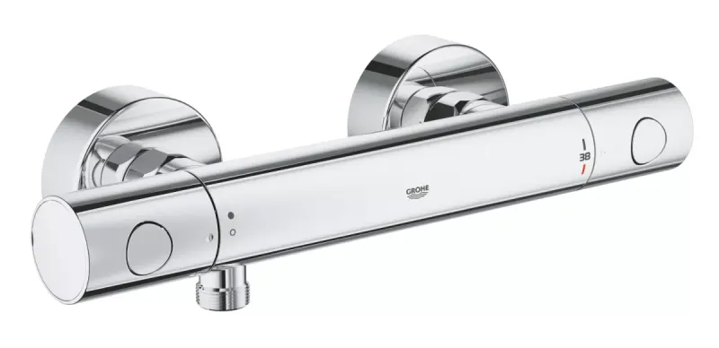 Baterie dus Grohe Precision Get 34773000, 1 2 , aparenta, termostat, anti-oparire, limitator presiune, EcoButton, crom