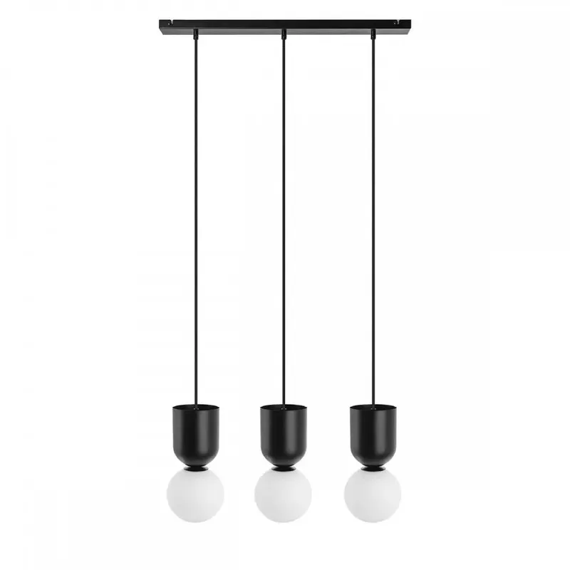 Lampă suspendată LUNVIK 3L - Negru