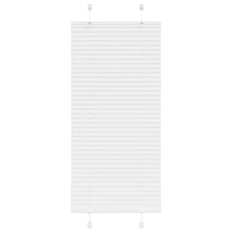 Jaluza plisata alb 55x100 cm latime tesatura 54,4cm poliester