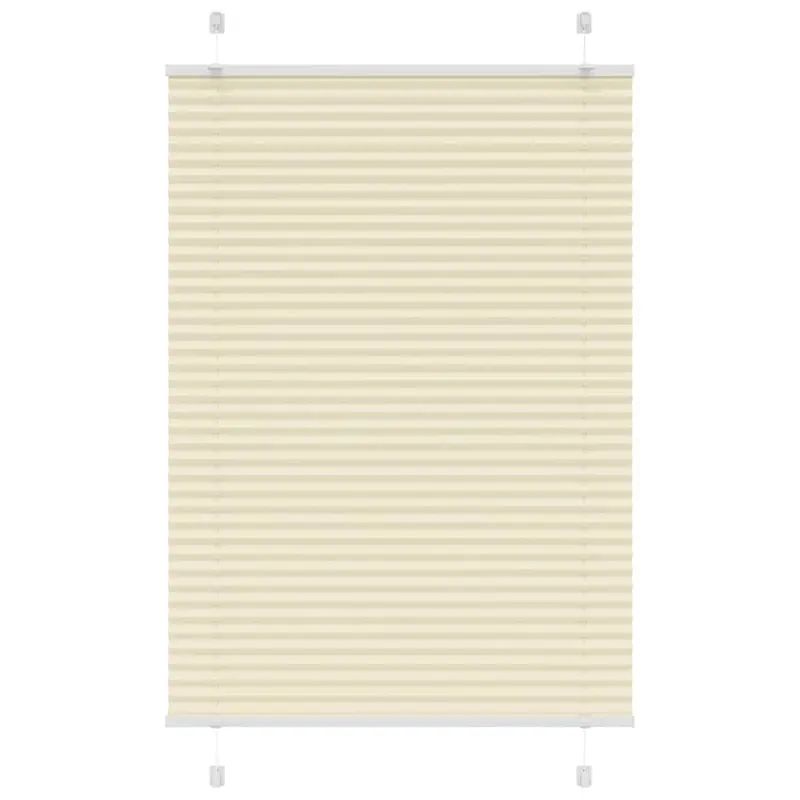 Jaluza plisata crem 85x150cm latime tesatura 84,4 cm