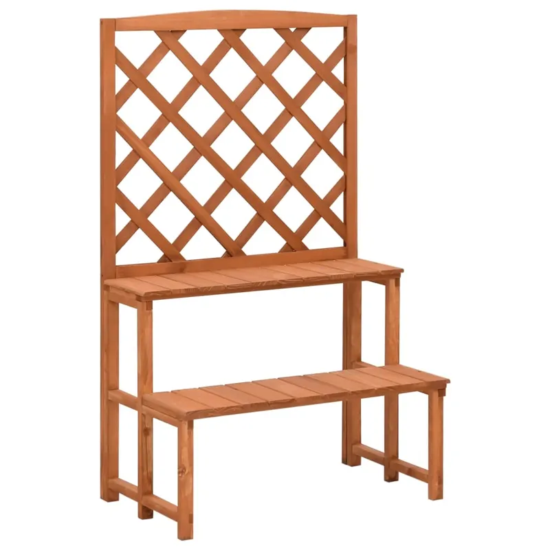 suport plante cu spalier, 70x42x115 cm, lemn masiv de brad