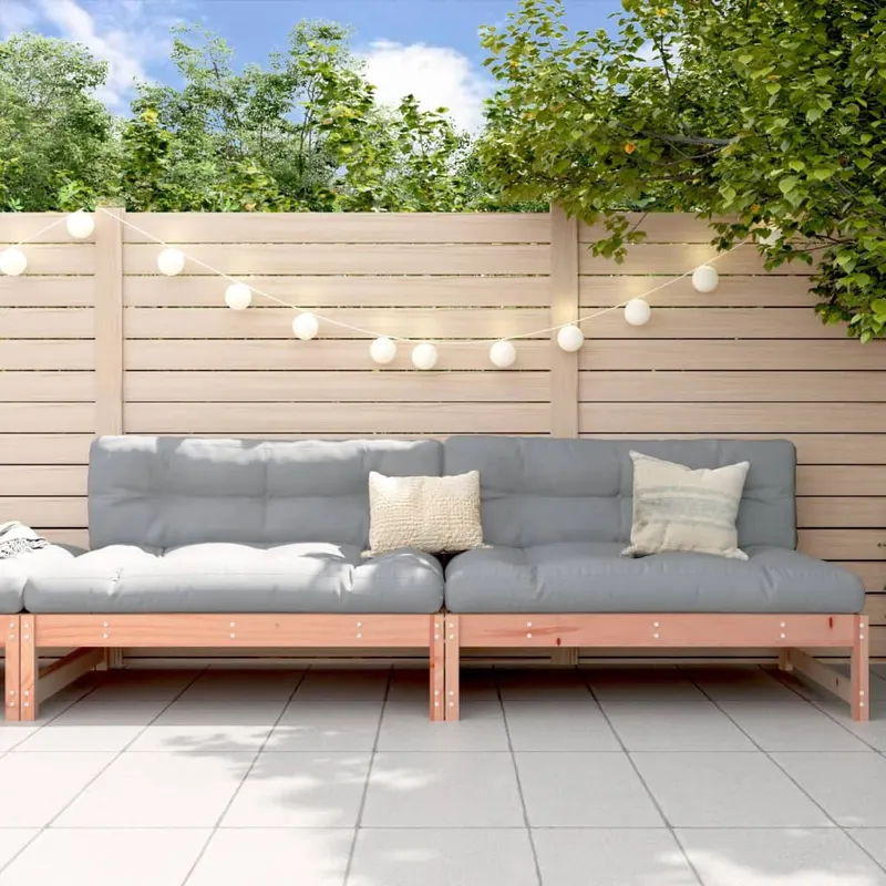 canapele de mijloc gradina 2 buc. 120x80cm lemn masiv douglas