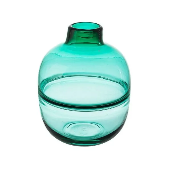 Vaza sticla Illusion Blue H 25cm - P - Default Title