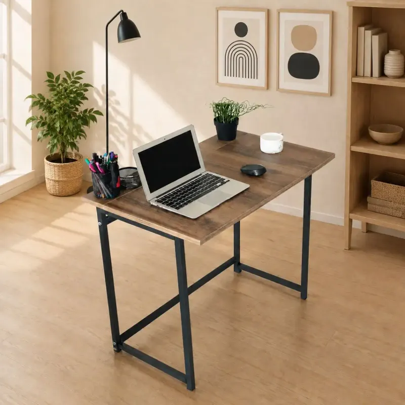 Birou pliabil cu cadru metalic 80 x 60 x 70 cm