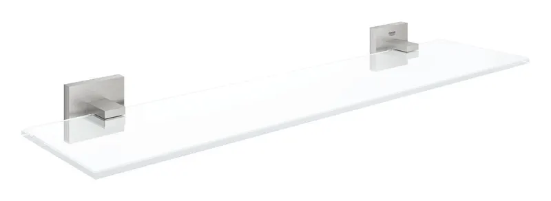 Raft Grohe 41109DC0, Start Cube, pe perete, 530 mm, metal sticla, mat, otel satinat