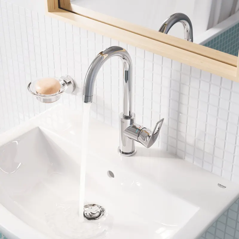 Baterie lavoar Grohe 23763001, 1 bar, 35 mm, 311 mm, 140 mm, 386 mm, 1 orificii instalare, 3 8 dimensiune racord, Crom
